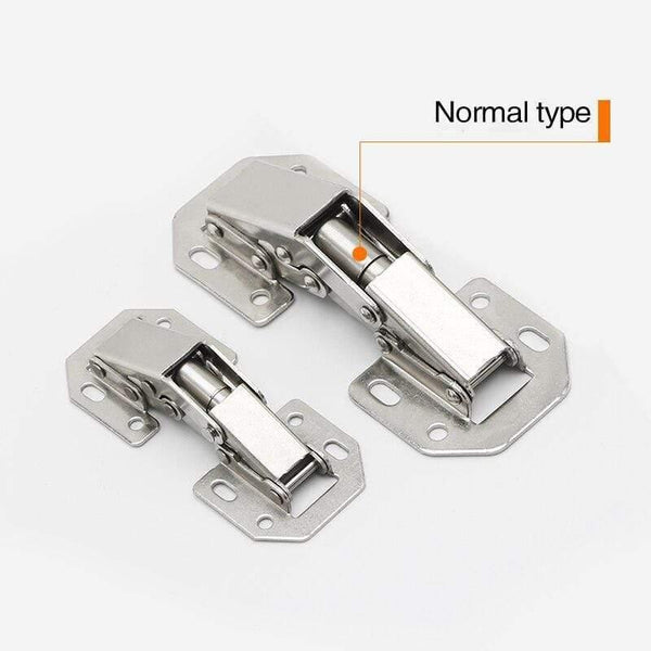 90Degree3-4Inch Not Drilling Hole Cabinet Hinge Cabinet Door Soft Closing Hinge Hydraulic Buffer Hinge Furniture Hardware