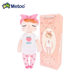 Planet Gates 913-2-Box Metoo Dolls Toys For Girls Baby Beautiful Fruit Angela Cute Rabbit Soft Plush Stuffed Animals For Kids Infant