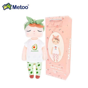 Planet Gates 913-6-Box Metoo Dolls Toys For Girls Baby Beautiful Fruit Angela Cute Rabbit Soft Plush Stuffed Animals For Kids Infant