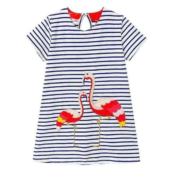 Planet Gates 92 / 2T Animal Dinosaur Unicorn Party Baby Girls Dress Children Clothing Vestidos Kids Summer Dresses for Girls Clothes