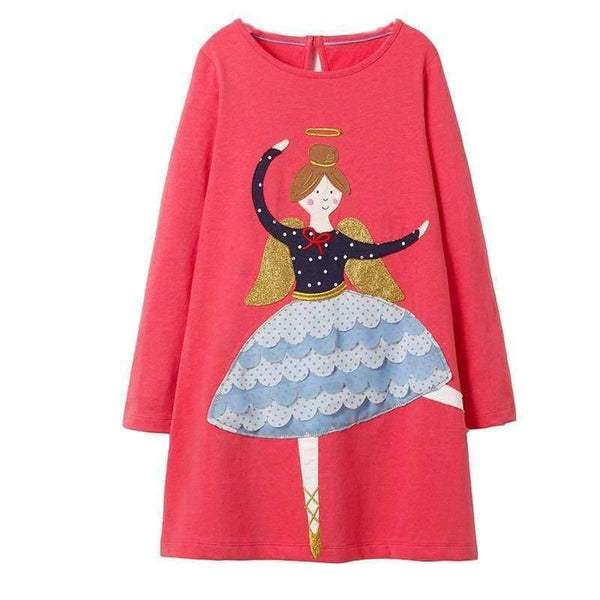 Planet Gates 92 / 2T Girls Dress Long Sleeve Baby Girls Clothes Unicorn Party Princess Dress Christmas Costume for Kids Clothing Children Dresses