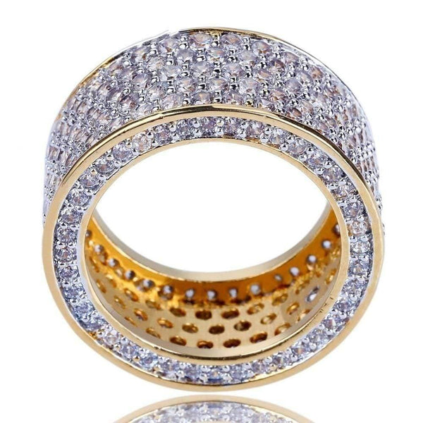Planet Gates 925 Silver Gemstone Rings Finger Shining 320pcs Full Simulated Diamond Gold Ring for Women Men