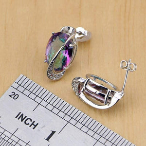 Planet Gates 925 Silver Jewelry Set For Women Wedding Earrings/Pendant/Necklace/Rings/Bracelet