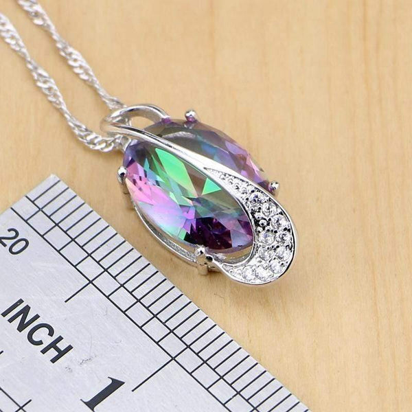 Planet Gates 925 Silver Jewelry Set For Women Wedding Earrings/Pendant/Necklace/Rings/Bracelet