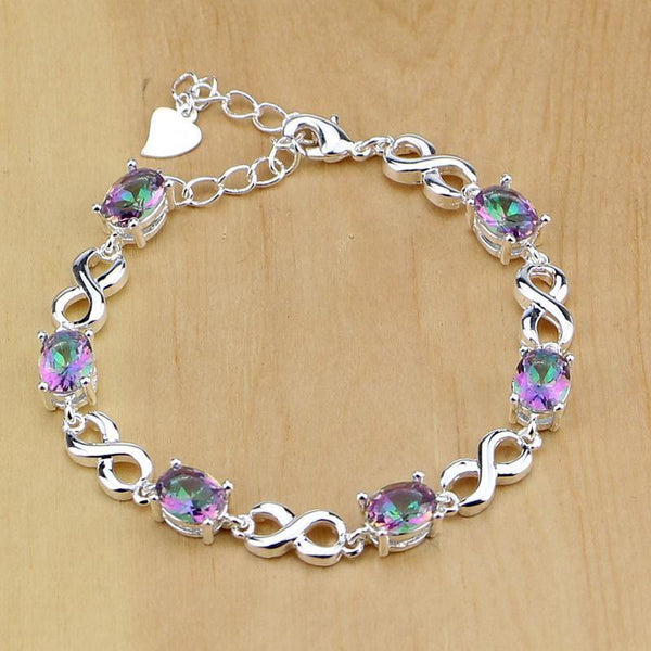 Planet Gates 925 Silver Jewelry Set For Women Wedding Earrings/Pendant/Necklace/Rings/Bracelet