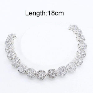 Planet Gates 925 Silver Jewelry Sets for Women Bracelet Necklace Pendant Ring Hoop Earrings Birthday Wedding Gift