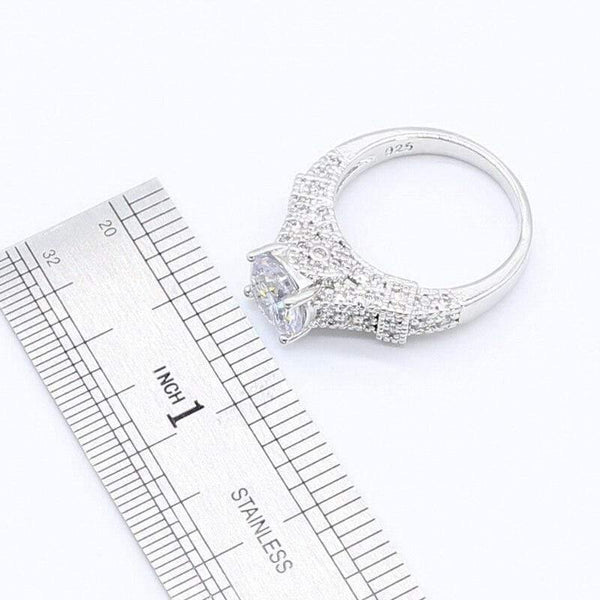 Planet Gates 925 Silver Jewelry Sets for Women Bracelet Necklace Pendant Ring Hoop Earrings Birthday Wedding Gift