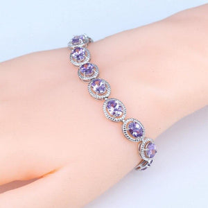 Planet Gates 925 Silver Jewelry Sets Ladies Wedding Jewelry Earrings Ring Bracelet Costume Necklace Set Gift Box