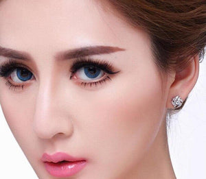 925 Solid Silver Crystal Stud Earrings For Women Luxury Cubic Zirconia Wedding Earring Jewelry Accessory