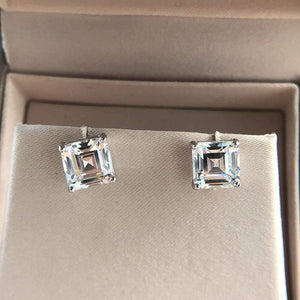 Planet Gates 925 Solid Sterling Silver Created Moissanite Gemstone Ear Studs Diamonds Earrings Women Fine Jewelry Gifts Wholesale