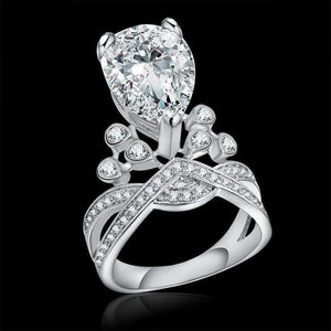 Planet Gates 925 Solid Sterling Silver Created Moissanite Gemstone Wedding Engagement Diamonds Crown Ring Fine Jewelry Wholesale