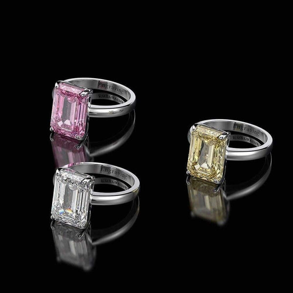 Planet Gates 925 Solid Sterling Silver Created Moissanite Gemstone Wedding Engagement Diamonds Ring Fine Jewelry Gifts Wholesale