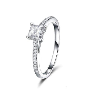 Planet Gates 925 Solid Sterling Silver Created Moissanite Gemstone Wedding Engagement Diamonds Ring Fine Jewelry Gifts Wholesale