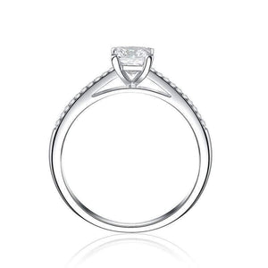 Planet Gates 925 Solid Sterling Silver Created Moissanite Gemstone Wedding Engagement Diamonds Ring Fine Jewelry Gifts Wholesale