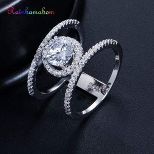 Planet Gates 925 Solid Sterling Silver Created Moissanite Gemstone Wedding Engagement Diamonds Women Ring Fine Jewelry Wholesale