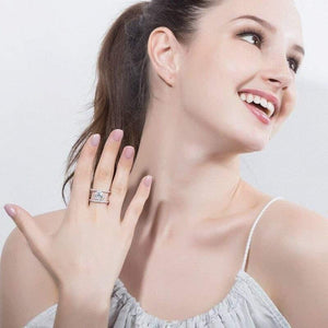 Planet Gates 925 Solid Sterling Silver Created Moissanite Gemstone Wedding Engagement Diamonds Women Ring Fine Jewelry Wholesale