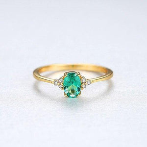 Planet Gates 925 Solid Sterling Silver Emerald Gemstone Wedding Engagement Diamonds Ring Women Jewelry Gifts Wholesale