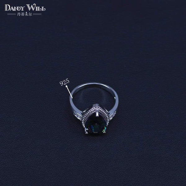 Planet Gates 925 Sterlig Silver Jewelry Set Multicolor Rainbow Zircon For Women Necklace Pendant Earrings Rings Free Gift Box