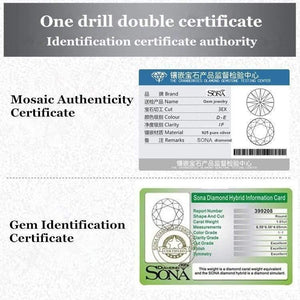 Planet Gates 925 Sterling Silver 2.65 CT Round Cut Ring Set Engagement Simulated Diamond Girls Wedding Silver Bridal Ring Set