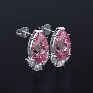 Planet Gates 925 Sterling Silver Aquamarine Sapphire Gemstone Diamonds White Gold Earrings Ear Studs Fine Jewelry Wholesale