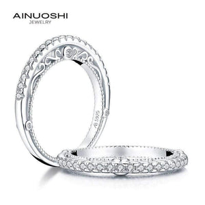 Planet Gates 925 Sterling Silver Band Rings Women Engagement Simulated Diamond Princess Wedding Silver Bridal Rings Jewelry