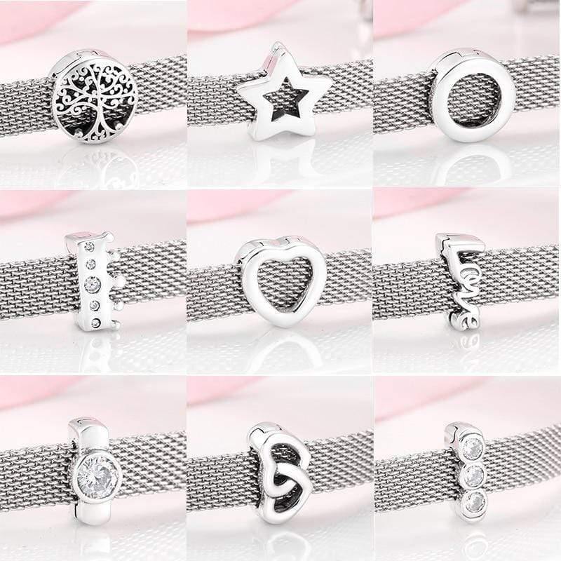 Planet Gates 925 Sterling Silver Beautiful clips Beads Fit Original Reflections Charm Bracelet women Jewelry making