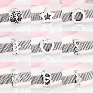 Planet Gates 925 Sterling Silver Beautiful clips Beads Fit Original Reflections Charm Bracelet women Jewelry making