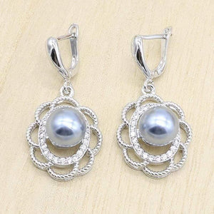Planet Gates 925 Sterling Silver Bridal Jewelry Sets for Women Geometric Earrings Rings Pendant Necklace  Birthday Wedding Gift