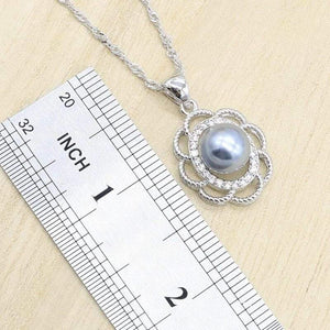 Planet Gates 925 Sterling Silver Bridal Jewelry Sets for Women Geometric Earrings Rings Pendant Necklace  Birthday Wedding Gift