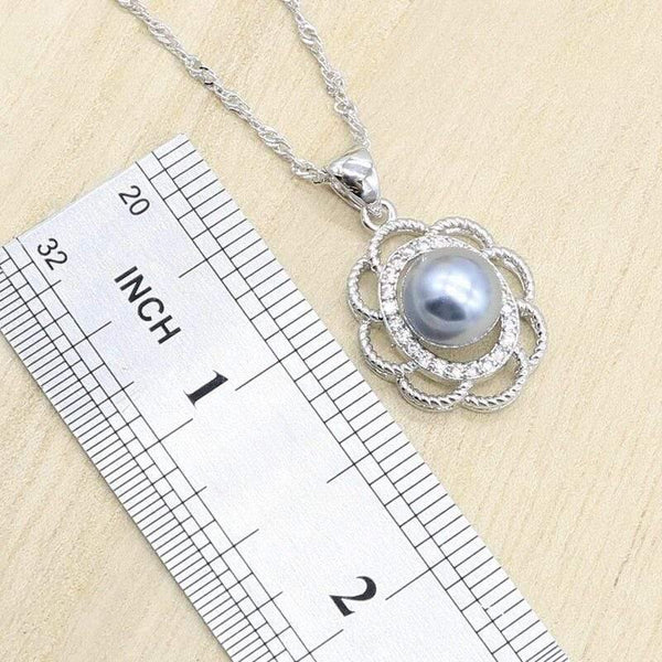 Planet Gates 925 Sterling Silver Bridal Jewelry Sets for Women Geometric Earrings Rings Pendant Necklace  Birthday Wedding Gift