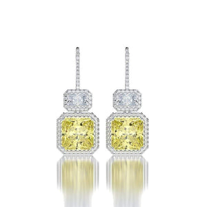 Planet Gates 925 Sterling Silver Citrine Gemstone Drop Dangle Diamonds Anniversary Hook Earrings Fine Jewelry Gift Wholesale