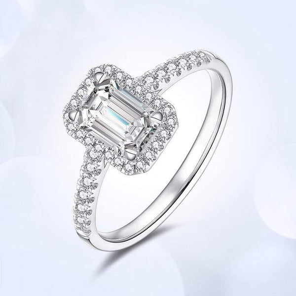 Planet Gates 925 Sterling Silver Created Moissanite Diamonds Crystal Gemstone Engagement Wedding Rings Jewelry Wholesale