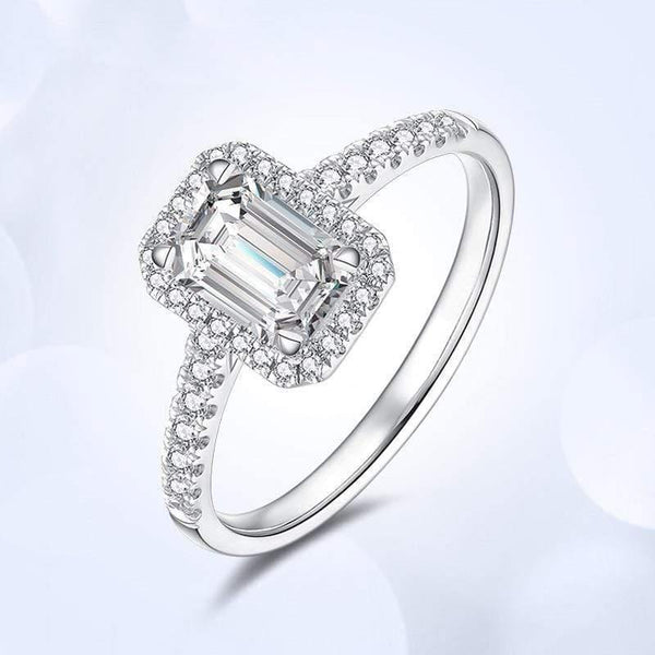 Planet Gates 925 Sterling Silver Created Moissanite Diamonds Crystal Gemstone Engagement Wedding Rings Jewelry Wholesale