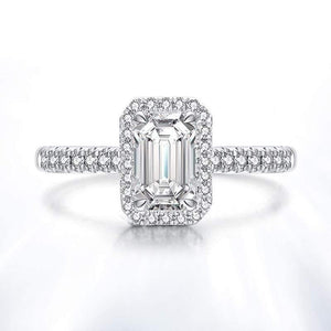 Planet Gates 925 Sterling Silver Created Moissanite Diamonds Crystal Gemstone Engagement Wedding Rings Jewelry Wholesale
