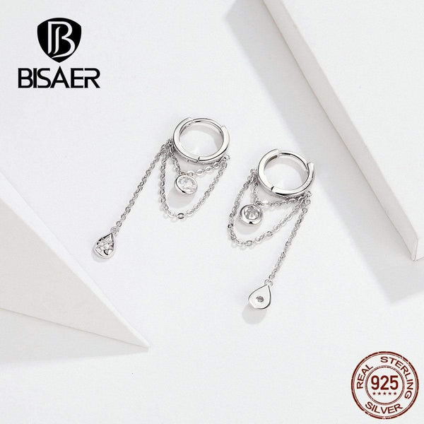 Planet Gates 925 Sterling Silver Geometric Hyperbole Stud Earrings for Women Cubic Zircon Sterling Silver Jewelry ECE638