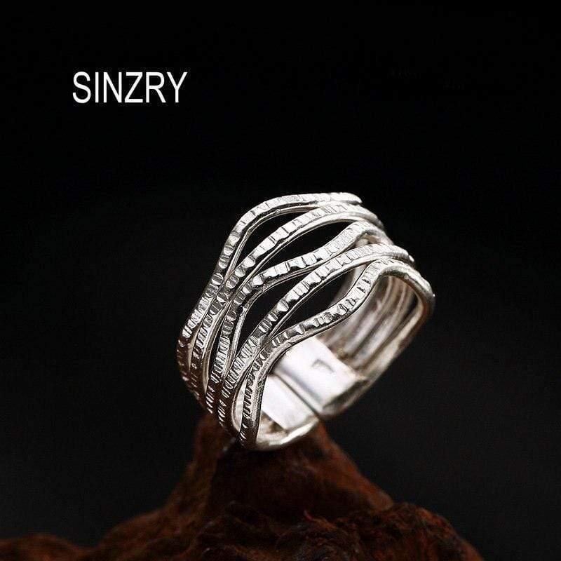 Planet Gates 925 Sterling Silver handmade vintage hollow vintage finger ring adjustable silver rings lady luxury jewelry