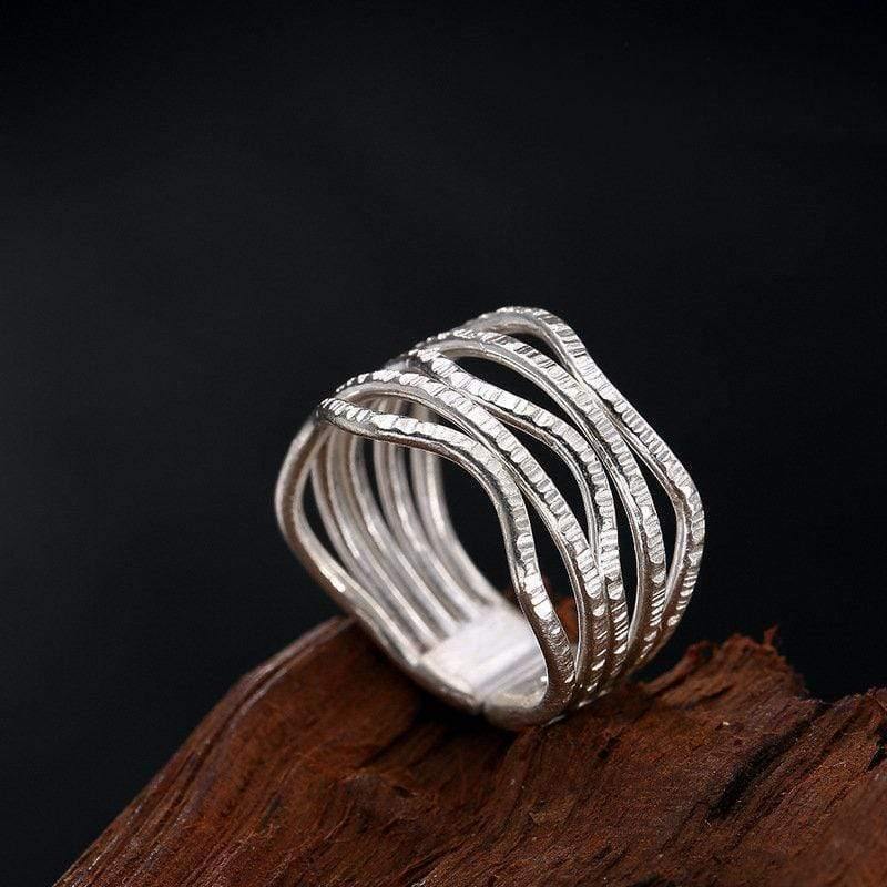 Planet Gates 925 Sterling Silver handmade vintage hollow vintage finger ring adjustable silver rings lady luxury jewelry