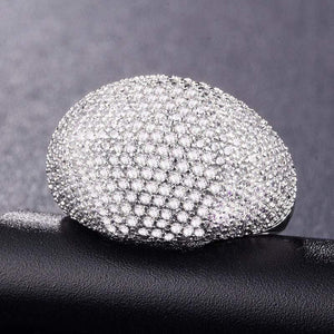 Planet Gates 925 sterling silver jewelry diamond ring Stainless steel men's Indian jewelry Treasure full of zircon gold ring rose gold B1041