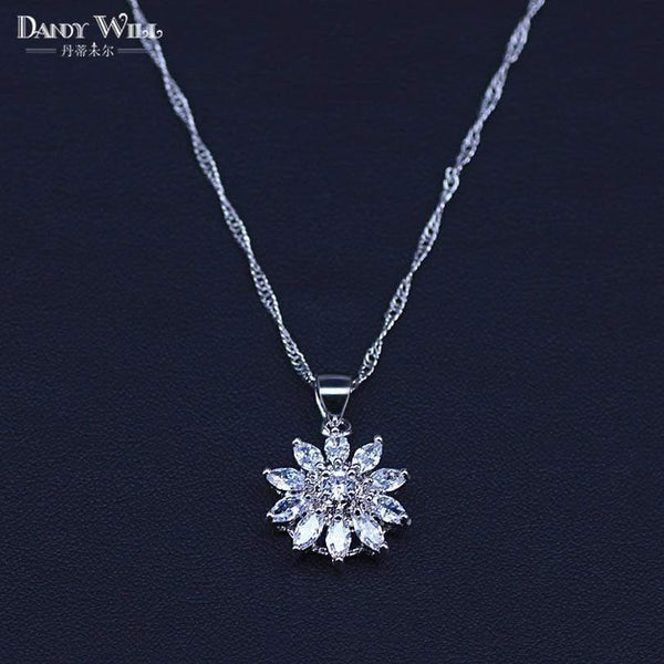 Planet Gates 925 Sterling Silver Jewelry Sets Cubic Zirconia Drop Earrings Necklace Bracelet Ring Set For Women