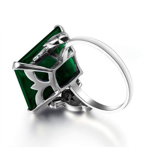 Planet Gates 925 Sterling Silver Jewelry Vintage Wedding Rings For Women Man Female Geometric Ring Green Birthstone