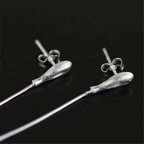 Planet Gates 925 Sterling Silver Lapis Lazuli Elegant Long Drop Earrings For Women Luxury Jewelry