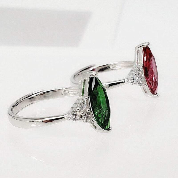 Planet Gates 925 Sterling Silver Luxury Diamond Ring Women S925 Real Pure Silver Emerald Ruby Gemstone Open Rings