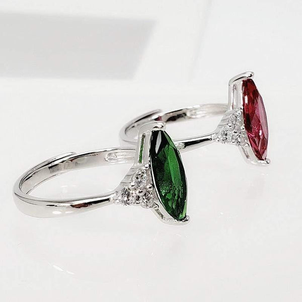 Planet Gates 925 Sterling Silver Luxury Diamond Ring Women S925 Real Pure Silver Emerald Ruby Gemstone Open Rings