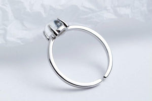 Planet Gates 925 Sterling Silver Moonstone Open Rings For Women Simple Style High Quality Lady Fashion Jewelry