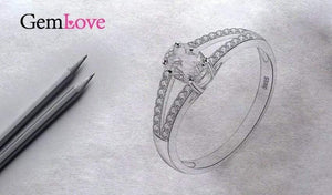 Planet Gates 925 Sterling Silver Natural Amethyst Stones Gemstone Diamond Jewelry Women's Female Wedding Rings with Box CJ037