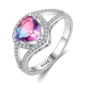 Planet Gates 925 Sterling Silver Natural Mystic Topaz Gemstone Wedding Engagement Diamonds Ring Fine Jewelry Wholesale