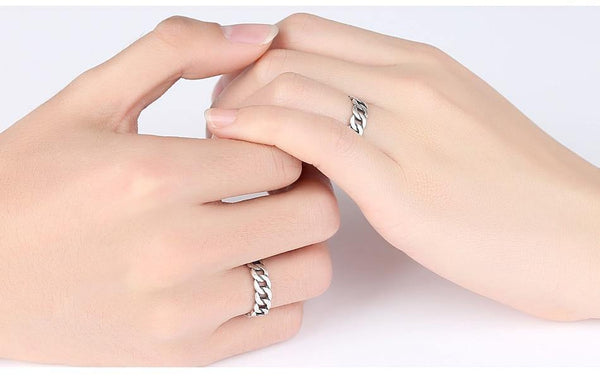 Planet Gates 925 Sterling Silver Noble Rings for Women & Men Adjustable Cuff Thailand Knitted Ring