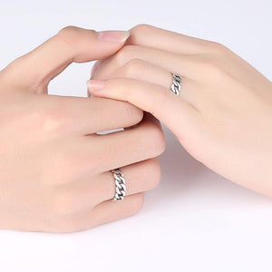 Planet Gates 925 Sterling Silver Noble Rings for Women & Men Adjustable Cuff Thailand Knitted Ring