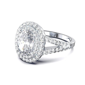 Planet Gates 925 Sterling Silver Oval Aquamarine Sapphire Gemstone Wedding Engagement Diamonds Ring Jewelry Wholesale