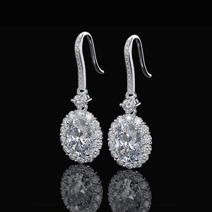 Planet Gates 925 Sterling Silver Pink Sapphire Ruby Gemstone Drop Dangle Diamonds Earrings Fine Jewelry Wholesale Drop Shipping